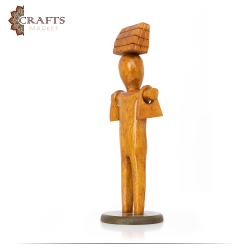 Hand-carved Wooden Hardships Of Life statue Home Decor