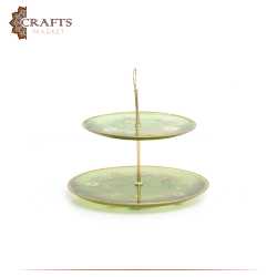 Two-layer Due-Color Handmade Resin Serving Dish