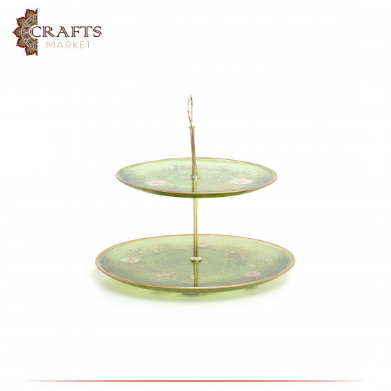 Two-layer Due-Color Handmade Resin Serving Dish