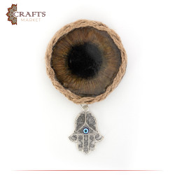 Hand-made Resin Wall Hanging with an Eye Design