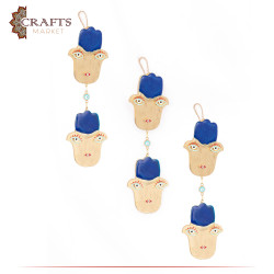 Hand-made Wooden Wall Hanging Set with Hand Design, 3PCs
