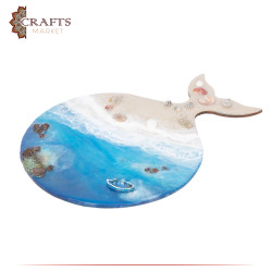 Handcrafted Resin & Wood Wall Art The Sea Design