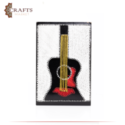 String Art Handmade Multi Color  Guitar  Design 