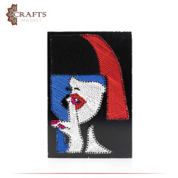 String Art Handmade Multi Color  Hush Girl  Design 