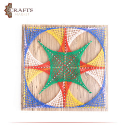 String Art Handmade Multi Color  Mandala  Design 