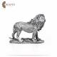 Hand Engraved Statue Silver Polyester Lion Design Hand Engraved Statue Silver Polyester Lion Design