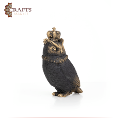 Hand Engraved Due-Color Statue Polyester  Owl Design 