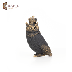 Hand Engraved Due-Color Statue Polyester  Owl Design 