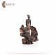 Hand Engraved Due-Color Statue Polyester  Bride Design 