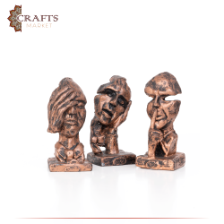 Hand Engraved Due-Color Polyester  I Don't Hear Table Decor Set 3 Pcs