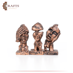 Hand Engraved Due-Color Polyester  I Don't Hear Table Decor Set 3 Pcs