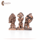 Hand Engraved Due-Color Polyester I Don't Hear Table Decor Set 3 Pcs Hand Engraved Due-Color Polyester I Don't Hear Table Decor Set 3 Pcs