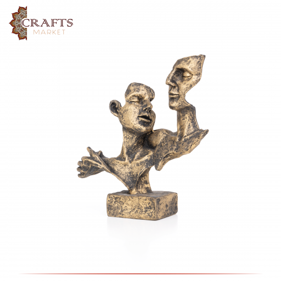 Hand Engraved Due-Color Polyester Lover Face Table Decor Hand Engraved Due-Color Polyester Lover Face Table Decor