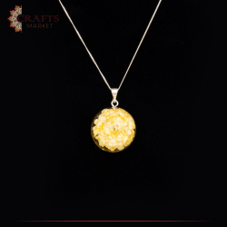 Handmade 925 Sterling Silver Necklace in the form of a Natural Rose