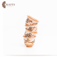 Handmade Brown Clay Coffee Cup Set in Mosaic Grape Design, 7 PCS Handmade Brown Clay Coffee Cup Set in Mosaic Grape Design, 7 PCS