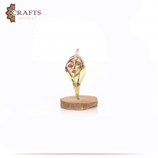 Hand-Painted Multi-Color Desk Décor In a Character Face Design Hand-Painted Multi-Color Desk Décor In a Character Face Design