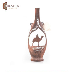 Handmade Pottery Table Decor in a Jordan Camel Rider Design