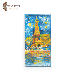 Hand-Painted Wall Art  Eiffel Tower  Design
