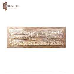 Handcrafted Copper Wall Hanging Decor   Jerusalem  Design