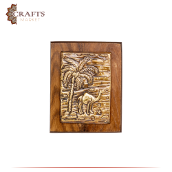 Handcrafted Copper Wall Hanging Decor  Palm Design