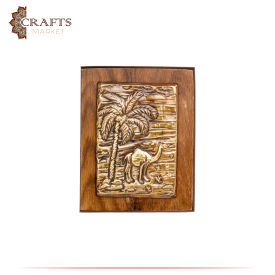 Handcrafted Copper Wall Hanging Decor  Palm Design