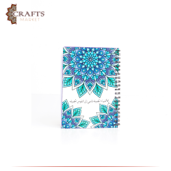 A wonderful Purple Handmade Notebook with a Mandala design 