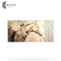 Handmade Multi colors Wall Art Printed in a Horses  Design