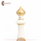 Handmade Duo-Colored Ceramic Candlestick Holder Mosque Minaret Design Handmade Duo-Colored Ceramic Candlestick Holder Mosque Minaret Design