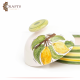 Handmade White Ceramic Service Pot Lemon Design Handmade White Ceramic Service Pot Lemon Design
