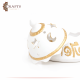 Handmade White Ceramic Service Pot كل عام و انتم بخير Design 