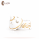 Handmade White Ceramic Service Pot كل عام و انتم بخير Design 