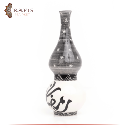 Handmade Home Décor Duo-Color Ceramic Lantern design decorated رمضان