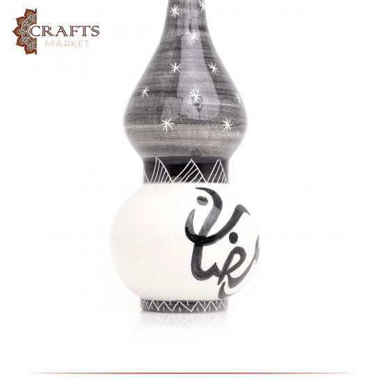 Handmade Home Décor Duo-Color Ceramic Lantern design decorated رمضان Handmade Home Décor Duo-Color Ceramic Lantern design decorated رمضان