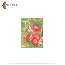 Hand-Painted Multi-Color Wall Art  Pomegranate Fruit  Design