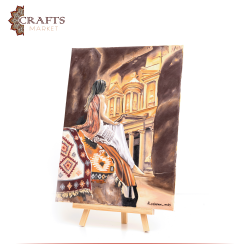Handmade Multi-Color Wall Art Painting  Petra Lady Design