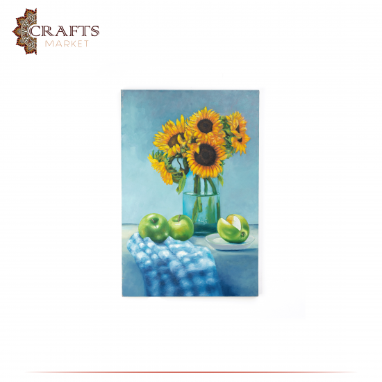Hand-painted Wall Art Silent Nature, Apples Design Hand-painted Wall Art Silent Nature, Apples Design