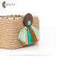Handcrafted Multi-Color Square Plate with a Modern Design Handcrafted Multi-Color Square Plate with a Modern Design