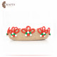 Handcrafted Multi-Color Oval Burlap Plate with a Design Inspired by the Berbers Handcrafted Multi-Color Oval Burlap Plate with a Design Inspired by the Berbers