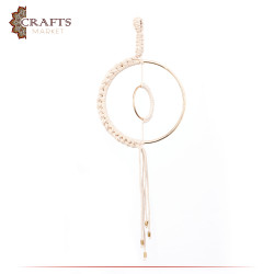Handmade Due-Color Macrame Wall Hanging Set 2pcs