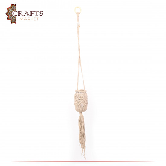Handmade Due-Color Macrame Wall Hanging Set 4 pcs Handmade Due-Color Macrame Wall Hanging Set 4 pcs
