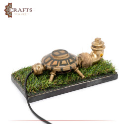 Handmade Duo-Color Metal Desk Lamp with a Turtle Design Design, For Home Decor