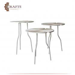 Handmade Aluminum Table Set - 3PCs