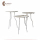Handmade Aluminum Table Set - 3PCs Handmade Aluminum Table Set - 3PCs