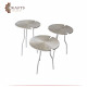 Handmade Aluminum Table Set - 3PCs Handmade Aluminum Table Set - 3PCs
