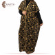 Hand-embroidered Duo-Color Georgette Women's Abaya in Indian Design Hand-embroidered Duo-Color Georgette Women's Abaya in Indian Design