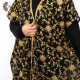 Hand-embroidered Duo-Color Georgette Women's Abaya in Indian Design Hand-embroidered Duo-Color Georgette Women's Abaya in Indian Design