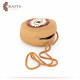 Handmade Shoulder Straw Women's Bag in Camel Color with an Eye Design Handmade Shoulder Straw Women's Bag in Camel Color with an Eye Design