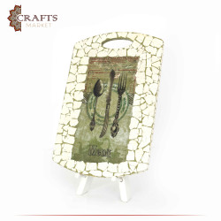 Wooden kitchen wall hanging decorated with decoupage art, Cutting Board design