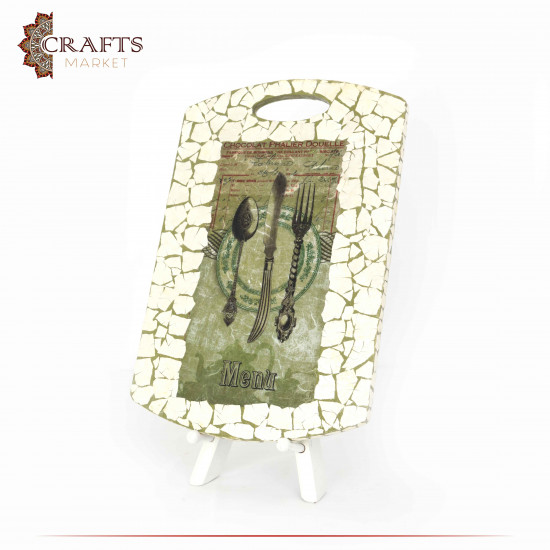 Wooden kitchen wall hanging decorated with decoupage art, Cutting Board design Wooden kitchen wall hanging decorated with decoupage art, Cutting Board design