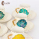 Porcelain Turkish Coffee Set with Hand Design, 12PCs Porcelain Turkish Coffee Set with Hand Design, 12PCs